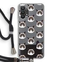 It's a Purrr Case: Samsung Galaxy A32 5G Transparant Hoesje met koord