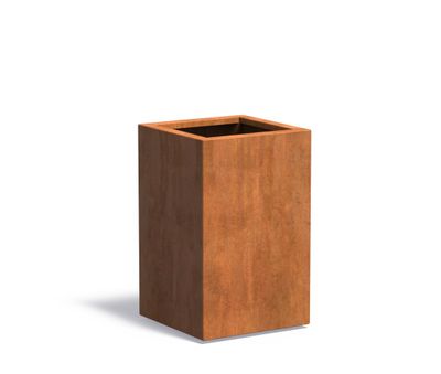 Cortenstaal plantenbak CARREZ 50x50x80cm.