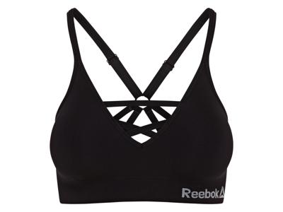 Reebok Dames sport-bh (Zwart, S)