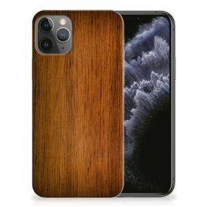 Apple iPhone 11 Pro Bumper Hoesje Donker Hout