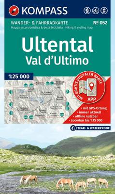 Wandelkaart 052 Ultental - Val d'Ultimo | Kompass