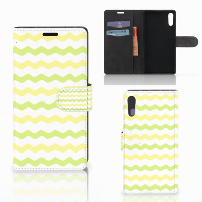 Sony Xperia XZ | Sony Xperia XZs | Telefoon Hoesje | Waves Yellow