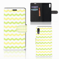 Sony Xperia XZ | Sony Xperia XZs | Telefoon Hoesje | Waves Yellow
