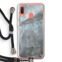 Grey Stone: Samsung Galaxy A20e Transparant Hoesje met koord
