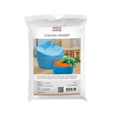 Glorex Hobby vulmateriaal - wit - 5 liter - voor knuffels/kussens - piepschuim balletjes/korrels