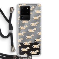 Ponys: Samsung Galaxy S20 Ultra Transparant Hoesje met koord
