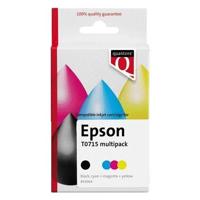 Inktcartridge Quantore alternatief tbv Epson T071540 zwart + kleur | 12 stuks