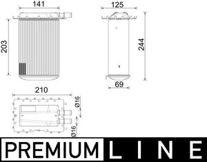 Intercooler, inlaatluchtkoeler CI642000P