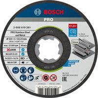 Bosch Accessoires x-lock slijpschijfblik 10x standard for inox 10x115x1x22.23mm, recht - 1 stuk(s) - 2608619266