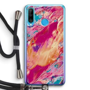 Pastel Echoes: Huawei P30 Lite Transparant Hoesje met koord
