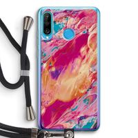 Pastel Echoes: Huawei P30 Lite Transparant Hoesje met koord