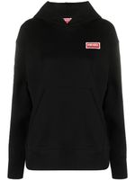 Kenzo hoodie en coton à logo imprimé - Noir