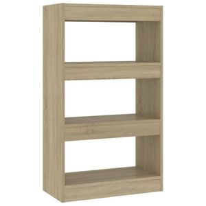 vidaXL Boekenkast/kamerscherm 60x30x103 cm bewerkt hout sonoma eiken