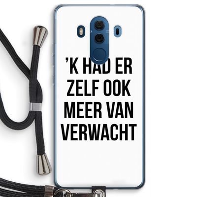 Meer verwacht: Huawei Mate 10 Pro Transparant Hoesje met koord