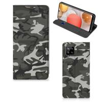 Samsung Galaxy A42 | Hoesje met Magneet | Army Light