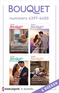 Bouquet e-bundel nummers 4397 - 4400 - Kim Lawrence, Annie West, Fleur van Ingen, Marcella Bell - ebook