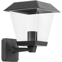 LED Tuinverlichting - Buitenlamp Nostalgisch - Aigi Nosta Up - E27 Fitting - Mat Zwart - Aluminium
