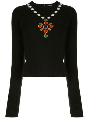 CHANEL Pre-Owned pull à motif graphique - Noir