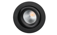 LED inbouwspot 8W 2700K 470 lumen zwart dimbaar SG Junistar LUX Isosafe Indoor / Outdoor 902524