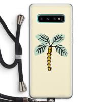 Palmboom: Samsung Galaxy S10 Plus Transparant Hoesje met koord - thumbnail