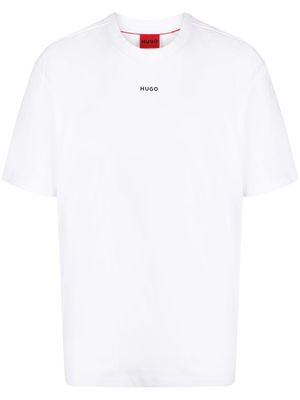 HUGO t-shirt à logo imprimé - Blanc