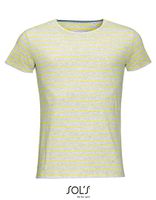 Sol’s L01398 Men`s Round Neck Striped T-Shirt Miles