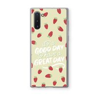 Don't forget to have a great day: Samsung Galaxy Note 10 Transparant Hoesje