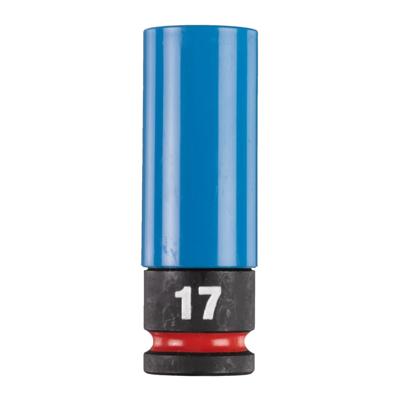 Milwaukee SHOCKWAVE 1/2 Slagmoerdop met sleeve HEX 17 mm - 4932493371