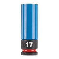 Milwaukee SHOCKWAVE 1/2 Slagmoerdop met sleeve HEX 17 mm - 4932493371