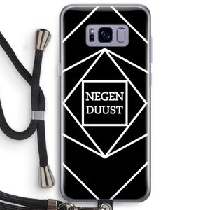 Negenduust geometrisch: Samsung Galaxy S8 Plus Transparant Hoesje met koord
