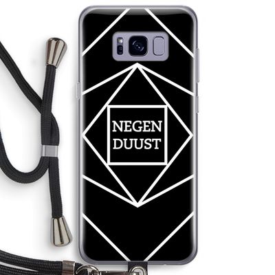 Negenduust geometrisch: Samsung Galaxy S8 Plus Transparant Hoesje met koord