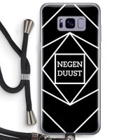 Negenduust geometrisch: Samsung Galaxy S8 Plus Transparant Hoesje met koord