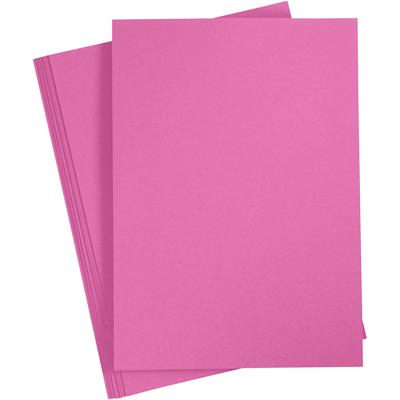 Creativ Company Gekleurd karton, a4, vel 210x297 mm, 180 gr, roze, 20 vel/ 1 doos