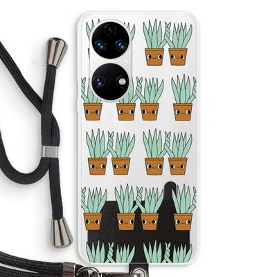 Sansevieria: Huawei P50 Transparant Hoesje met koord