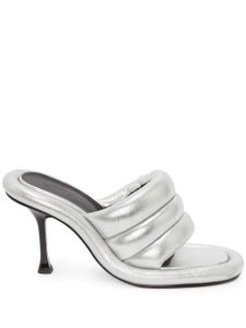 JW Anderson sandales Bumper Tubular matelassées - Argent