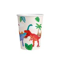Dino Papieren Bekers 8 Stuks