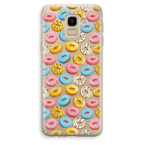 Pink donuts: Samsung Galaxy J6 (2018) Transparant Hoesje