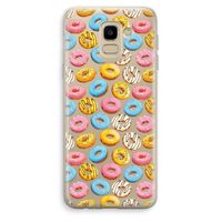 Pink donuts: Samsung Galaxy J6 (2018) Transparant Hoesje
