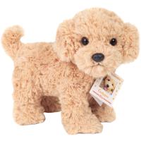 Knuffeldier hond Cockapoo - pluche stof - premium kwaliteit knuffels - 23 cm - beige   -