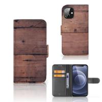 Apple iPhone 12 Mini | Book Style Case | Old Wood