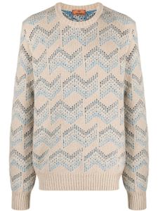 Missoni pull en coton à design stretch - Tons neutres