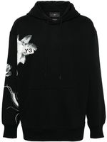 Y-3 hoodie à fleurs - Noir