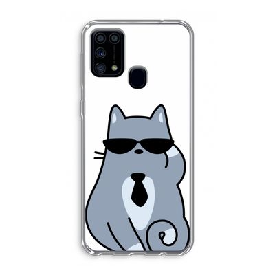 Cool cat: Samsung Galaxy M31 Transparant Hoesje