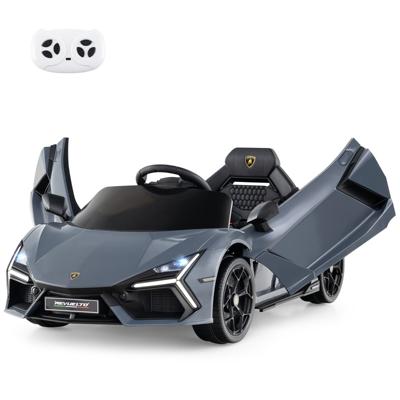 12V Elektrische Kinderauto Gelicentieerde Lamborghini Revuelto Afstandsbediening Hydraulische Deuren 4-Wielophanging Sportwagen