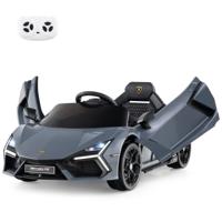 12V Elektrische Kinderauto Gelicentieerde Lamborghini Revuelto Afstandsbediening Hydraulische Deuren 4-Wielophanging Sportwagen