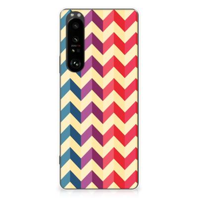 Sony Xperia 1 III | TPU bumper | Zigzag Multi Color Sony Xperia 1 III | TPU bumper | Zigzag Multi Color
