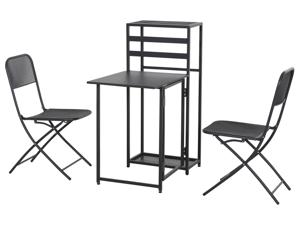 SIENA GARDEN Balkonmeubelset Palma 3-delig (2 stoelen + 1 tafel (inklapbaar))