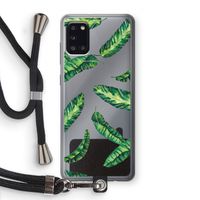 Lange bladeren: Samsung Galaxy A31 Transparant Hoesje met koord