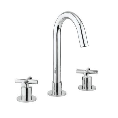 Crosswater MPRO Crosshead Wastafelkraan - 3gats - kruisgreep - chroom PRC135DNC