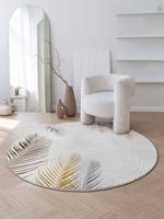 Karpet24 Modern Vloerkleed Creation - Laagpolig met Hoog-Laag Effect, Crème-Ø 200 cm